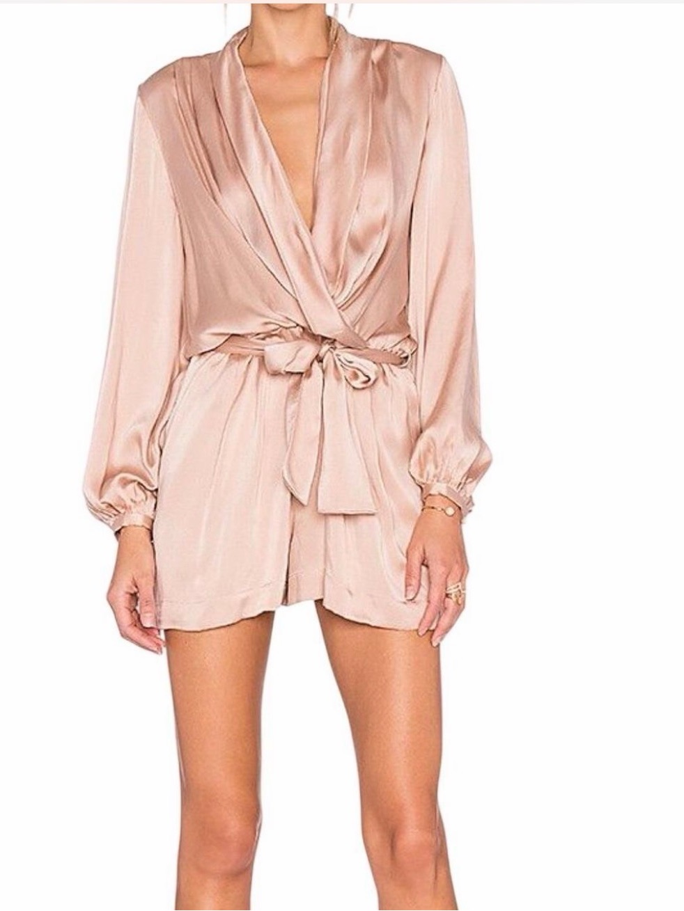 Zimmerman Suaded Silk Wrap Romper Nwt Size Large No Belt Included